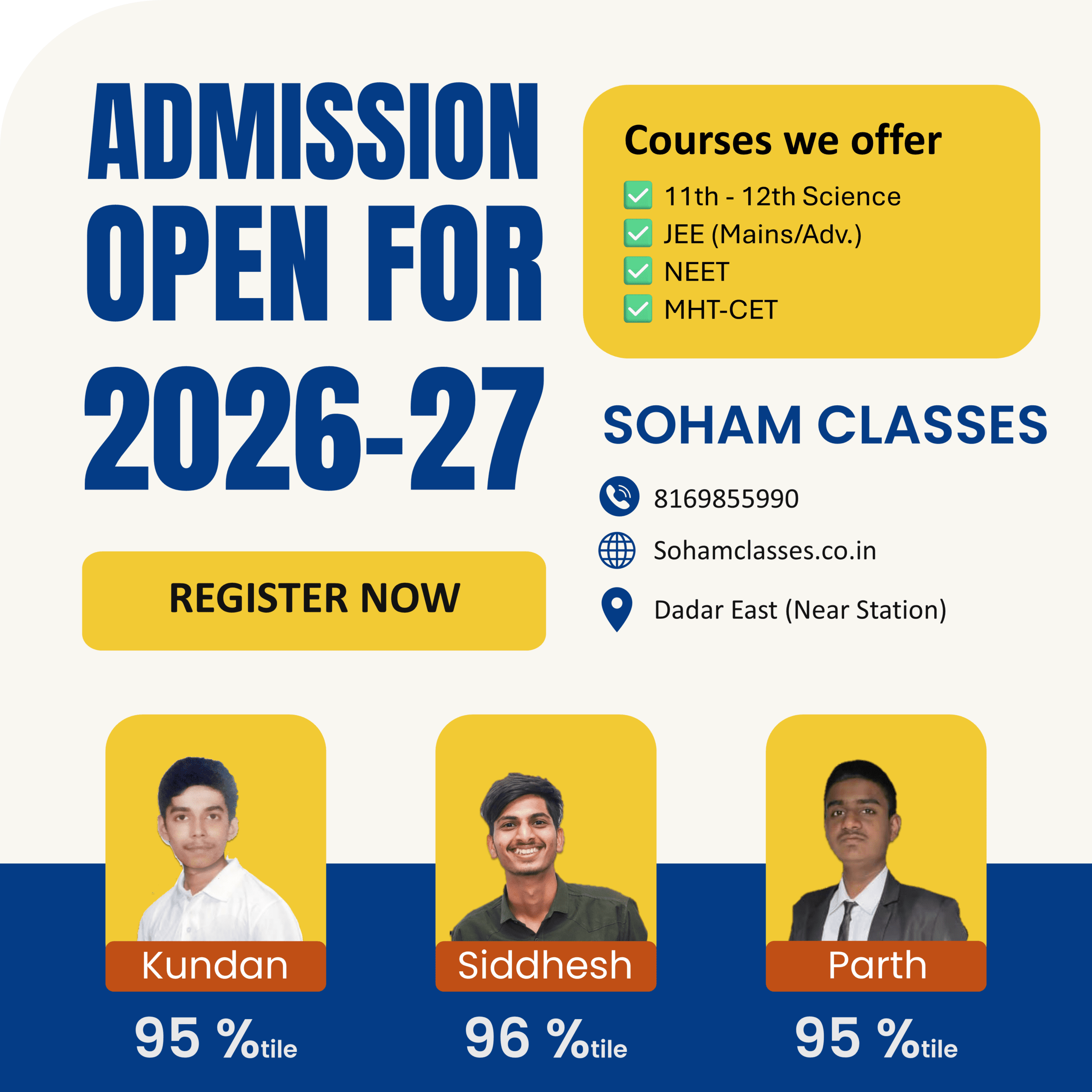admission open 26-27